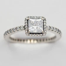 Authentic Pandora Ring Timeless Elegance Sterling Silver 190947CZ Multiple SZ