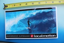 LOCAL MOTION Surfboards Hawaii Tube Hollow Barrel Pitted Vintage Surfing STICKER