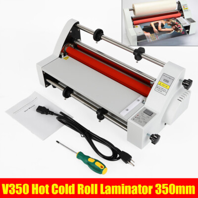 Hot Cold Roll Laminator Single + Dual Sided Digital Display Laminating Machine