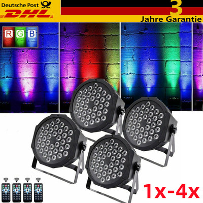 1/2/4x 36W LED Par Strahler RGB 36LED Scheinwerfer DMX Bühnenlicht DJ Miyrhcbyuq