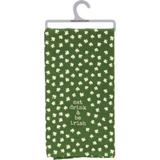 Eat Drink  Be Irish St. Patrick's Day Kitchen Dish Towel PBK