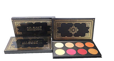 2 X Ace Beaute Grandiose Eyeshadow Palette With 8 Beautiful Colors.