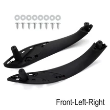 Pair For BMW F30 F80 F31 Front Left & Right Inner Trim Door Pull Handle Black US