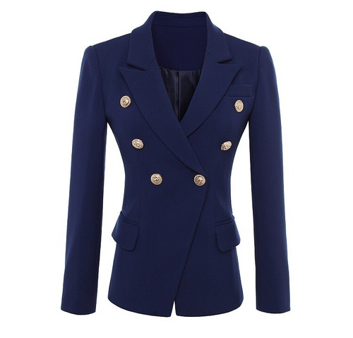 Double Breasted Navy Dark Blue Blazer 