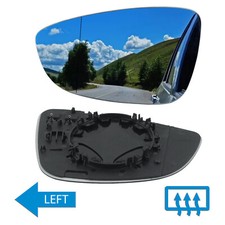 1x Spiegelglas Links für VW Scirocco 137 358 Spiegel Glas Asphärisch Heizung