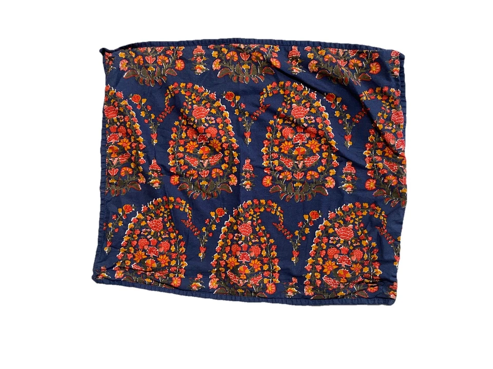 Ralph Lauren Tessa Duvet Cover & Shams Bedding Set Blue Red Full / Queen Cotton - Image 3 of 4