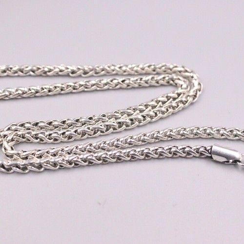 Real S925 Sterling Silver Chain Women 