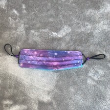 One Size Handmade Fabric Washable Reversible Face Mask Starry Night Stars Purple