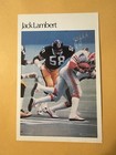 1981 St. Louis Marketcom #12 NFL Pittsburgh Steelers Jack Lambert Mini-Poster