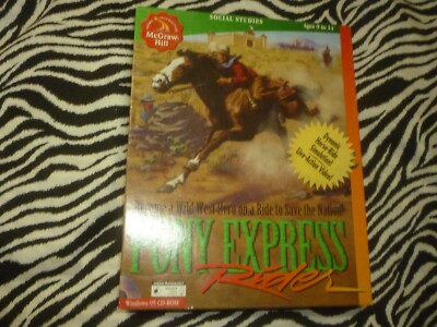 Pony Express Rider PC Game - Very Good Condition | eBay