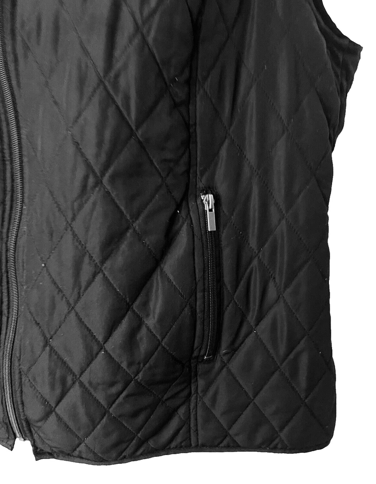 Colete Relativity Preto Acolchoado Puffer Outerwear Bolso Leve com Zíper Plus 2X - Imagem 4 de 4