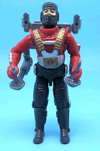 Vintage 1988 GI Joe ARAH COBRA ASTRO VIPER w/ JET PACK LOOK F23