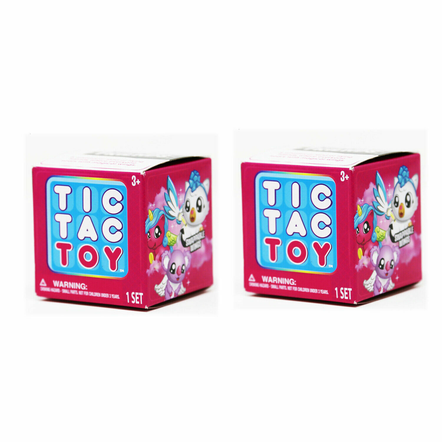 2 Pack Blip Tic Tac Toy XOXO Friends Single Surprise Box Friend + Wing +  Braclet