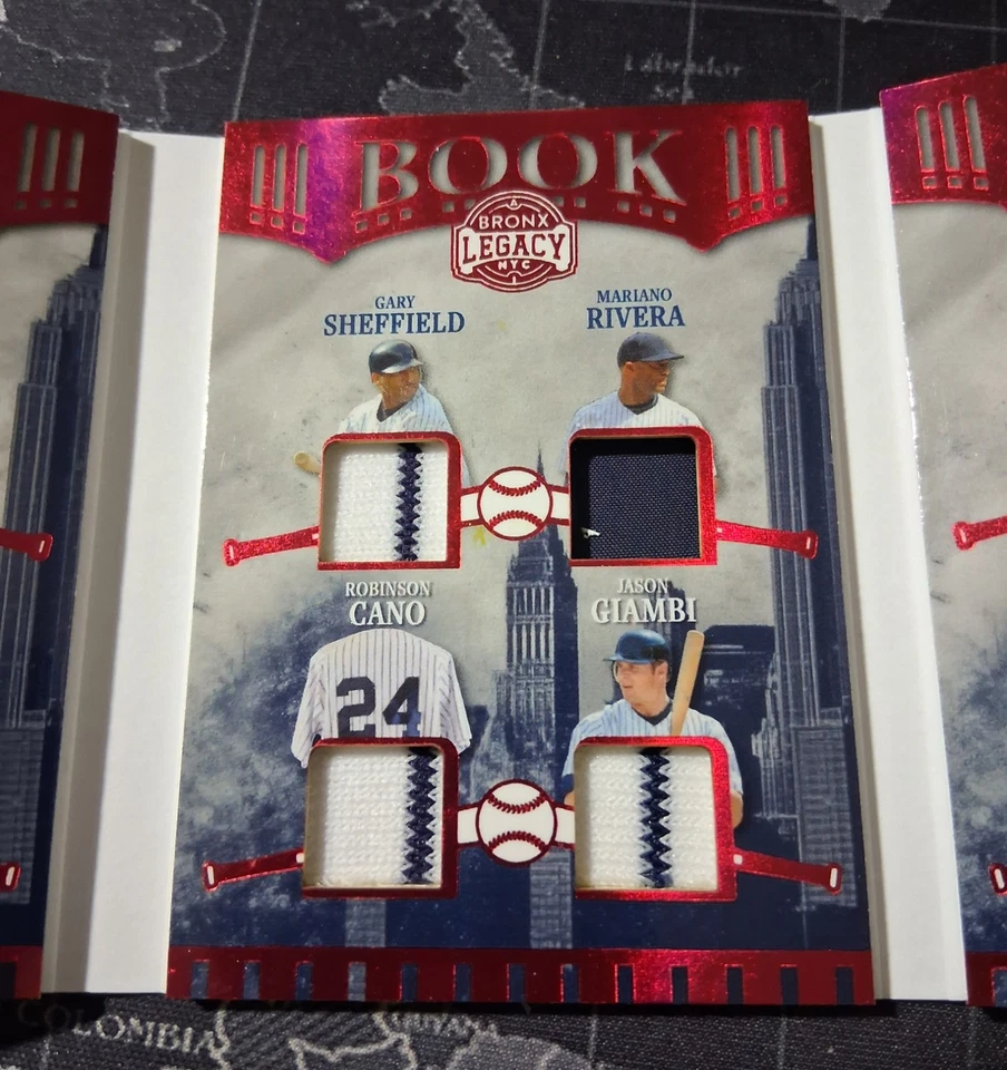 Libro de reliquias Leaf Bronx Legacy 2025/6 Ichiro Clemens Rodriguez Sheffield BR-1 Foto 3 de 4