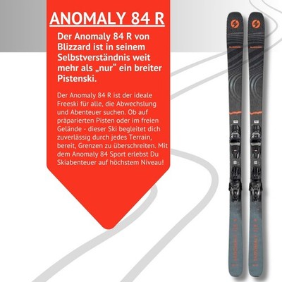 Ski Blizzard Anomaly 84 R Freeride Allmountain + Bindung TPC10 Z3-10 Alpinski