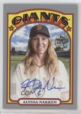 2022 Topps Archives 1972 Fan Favorites Silver 88/99 Alyssa Nakken Auto 06bg