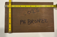 Phosphor Bronze Sheet Metal Plate / .025" x 6" x 9"
