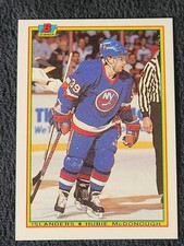 1990-91 Hubie McDonough RC Bowman Hockey - Card #120 - New York Islanders