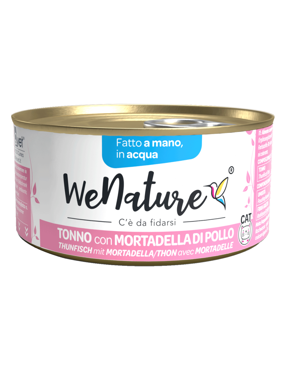 WE NATURA TONNO CON MORTADELLA DI POLLO IN ACQUA 85 GR