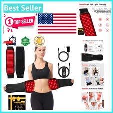 Long Red Light Therapy Belt - Infrared Wrap with 120 LED Lights for Pain Relief
