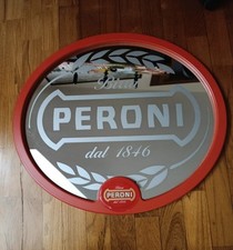 Quadro a Specchio Vintage Pubblicitario, Da Collezione Birra Peroni Roma, Italia