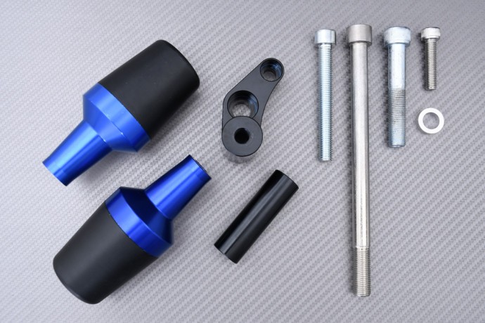 Tampons de protection bleu Yamaha Tenere 700 Extreme 2023 crash pad kit de sécurité