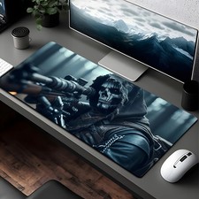 40 90cm Extended Grim Reaper Gaming Mouse Pad - Hooded Skull Sniper Stealth Desi
