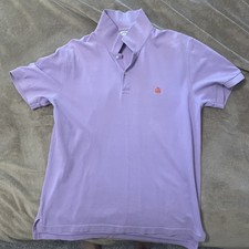 Brooks Brothers Polo Shirt Mens XL Performance 1818 Slim Fit Purple Pima Cotton
