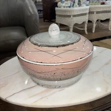 vintage santa anita ware large casserole ~ vreni ~ 9" w/lid! - very small chip 