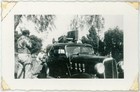 Vintage Snapshot 1933 Chevrolet Master Coach w Soapbox Derby Coaster Car on Top — photo 1