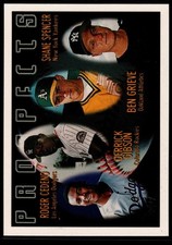 1996 Topps #436 Roger Cedeno/Derrick Gibson/Ben Grieve/Shane Spencer NM-MT RC Ro