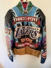 Jeff Hamilton Los Angeles Lakers Three-Peat Championship Jacket
