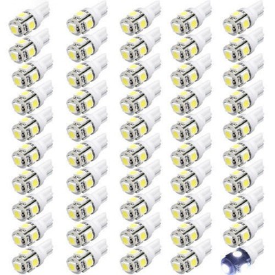 50 pack T10 501 Wedge Bulb Pure white LED for Malibu 12V DC Landscape Light G07
