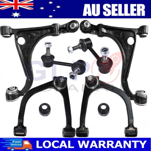 6PCS for Falcon AU2 BA BF XR6 XR8 Front Upper Lower Control Arms + Sway Bar Link - Picture 1 of 7