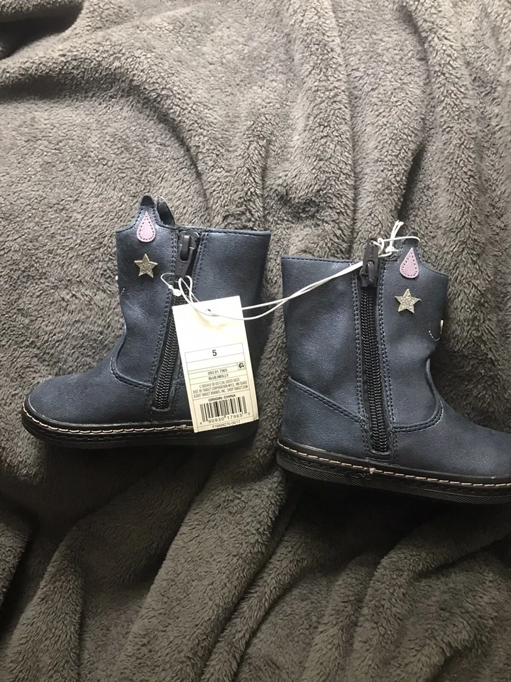 Botas Cat And Jack Azul Brillo Niña Pequeña Talla 5 Foto 4 de 4