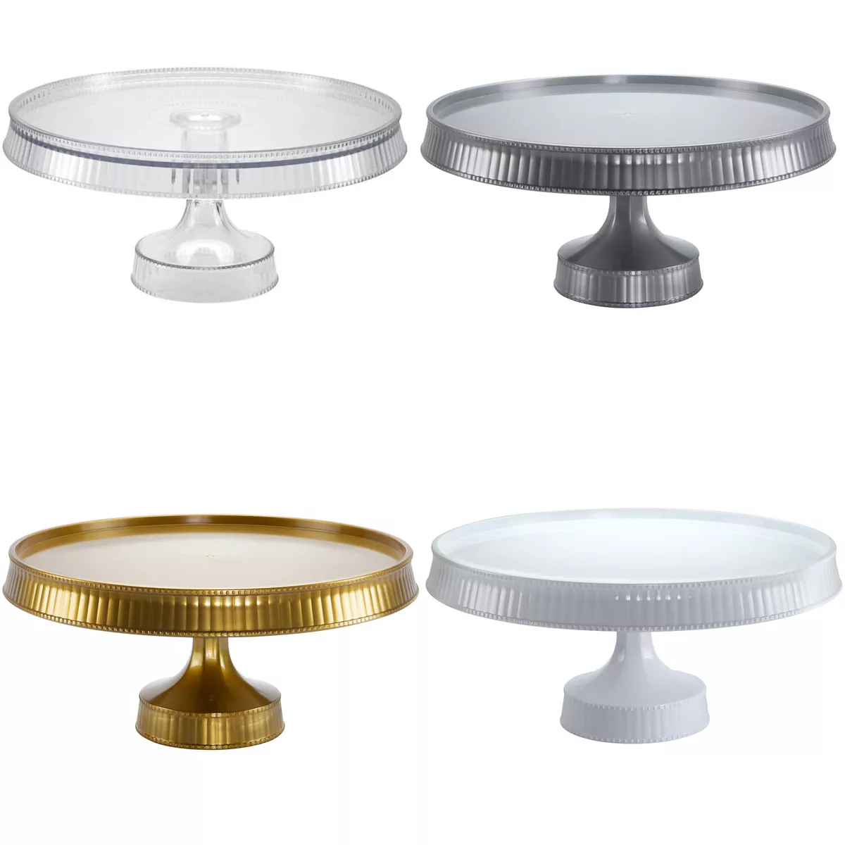 Acrylic Round Dessert Plastic Cake Stand Cake Display Holders for Birthday Party