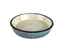 Bella Robbia Maruhon Ware Hand Painted Blue Arch Small Round Dish 3.25"