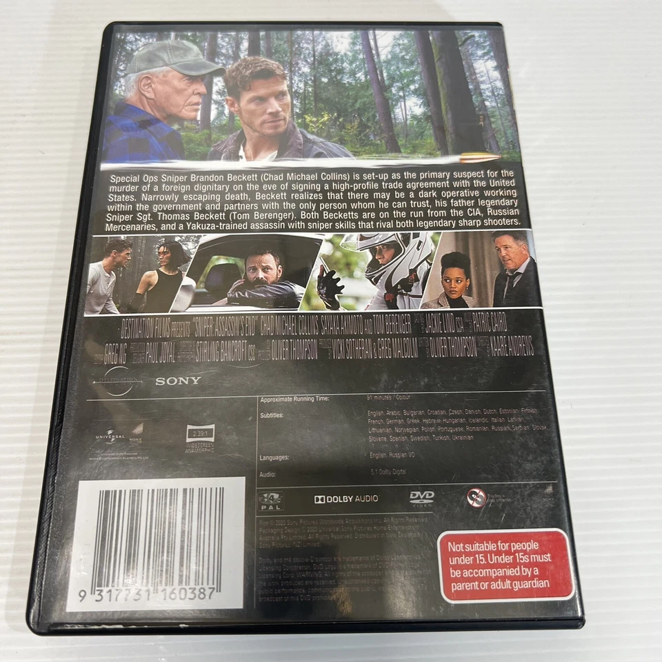 Sniper - Assassin's End (DVD, 2020) Foto 3 de 3