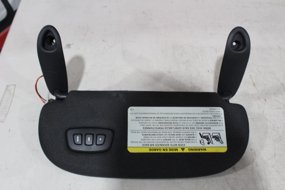 GEN 5 (2013-2017) DODGE VIPER SUN VISOR SET W/ GARAGE DOOR OPENER OEM - #15376 - Image 3 of 4