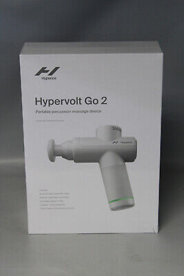 Hyperice Hypervolt Go 2 Percussion Massage Device - Arctic Gray - NEW  SEALED BOX 810050281300 