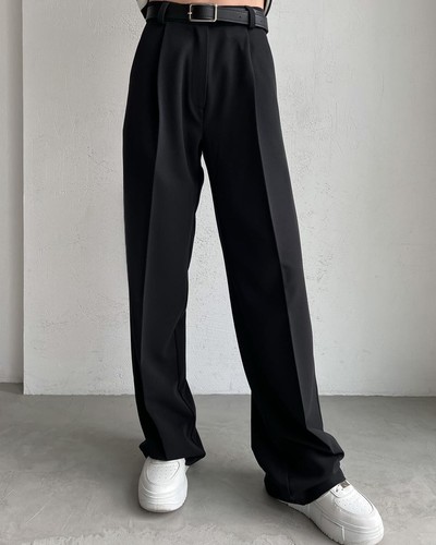 Women's Suit Pants Spring and Summer Casual Loose Trousers Straight Suit Pants - Picture 15 of 27