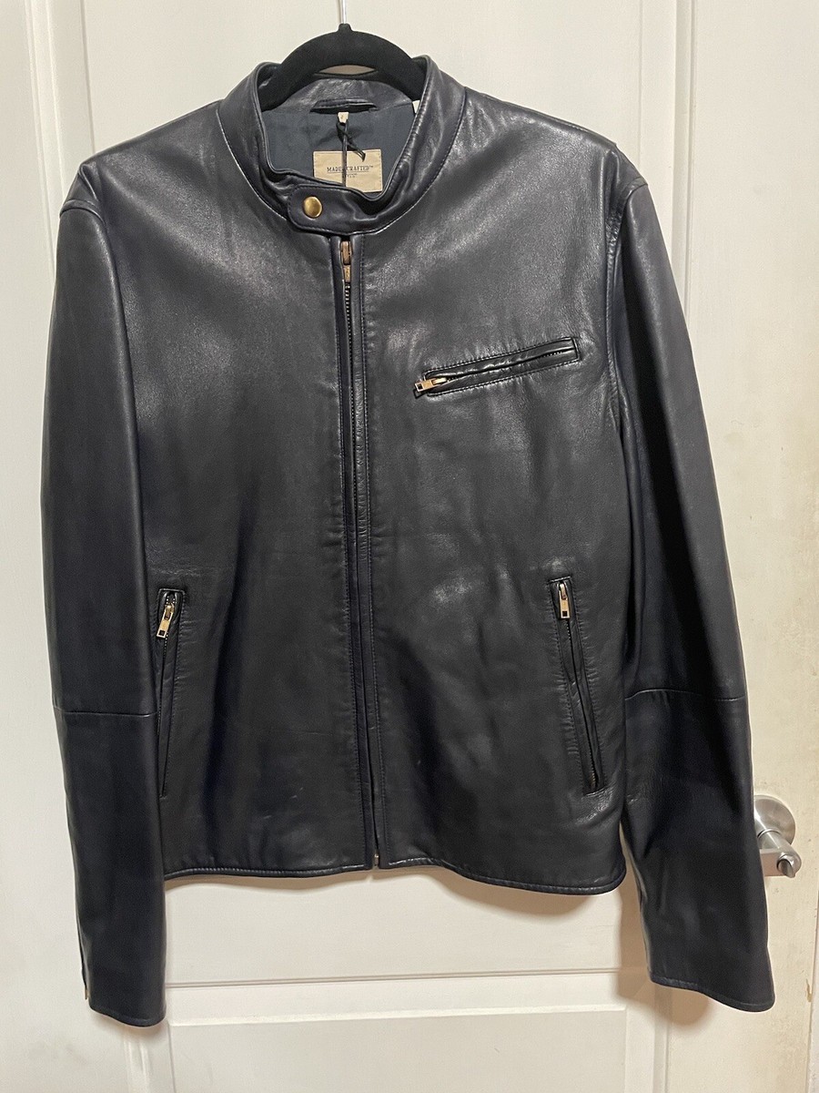 Levi's Made & Crafted Goat Leather Biker Jacket Medium Made Levi's Made & Crafted Goat Leather Biker Jacket Medium Made