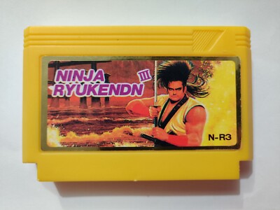 NINJA RYUKENDEN 3 - RARE Famicom Famiclone Nes Cartridge