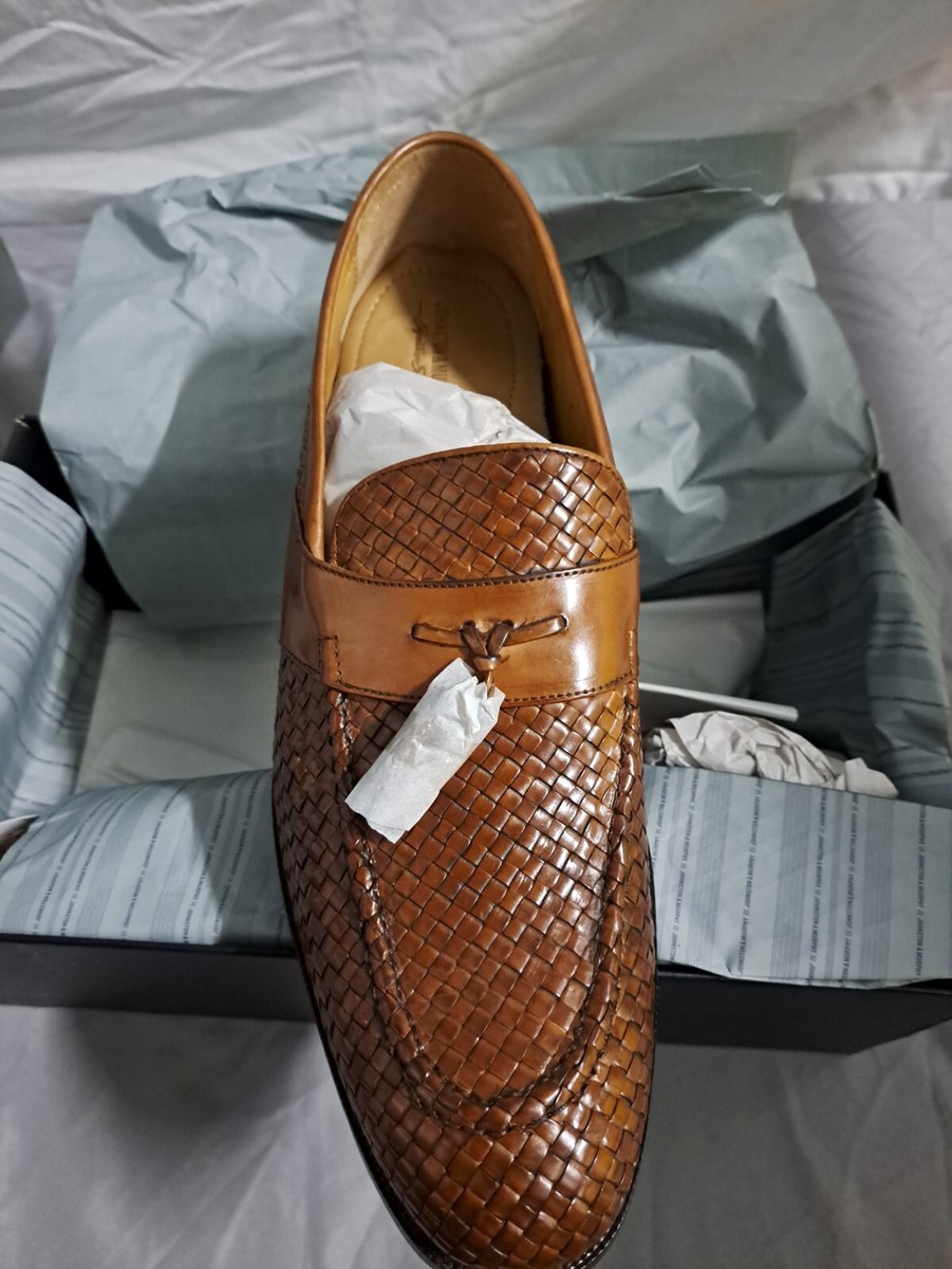 Johnston & Murphy Stratton 13 M Tassel Brown Italian Woven  display picture 2