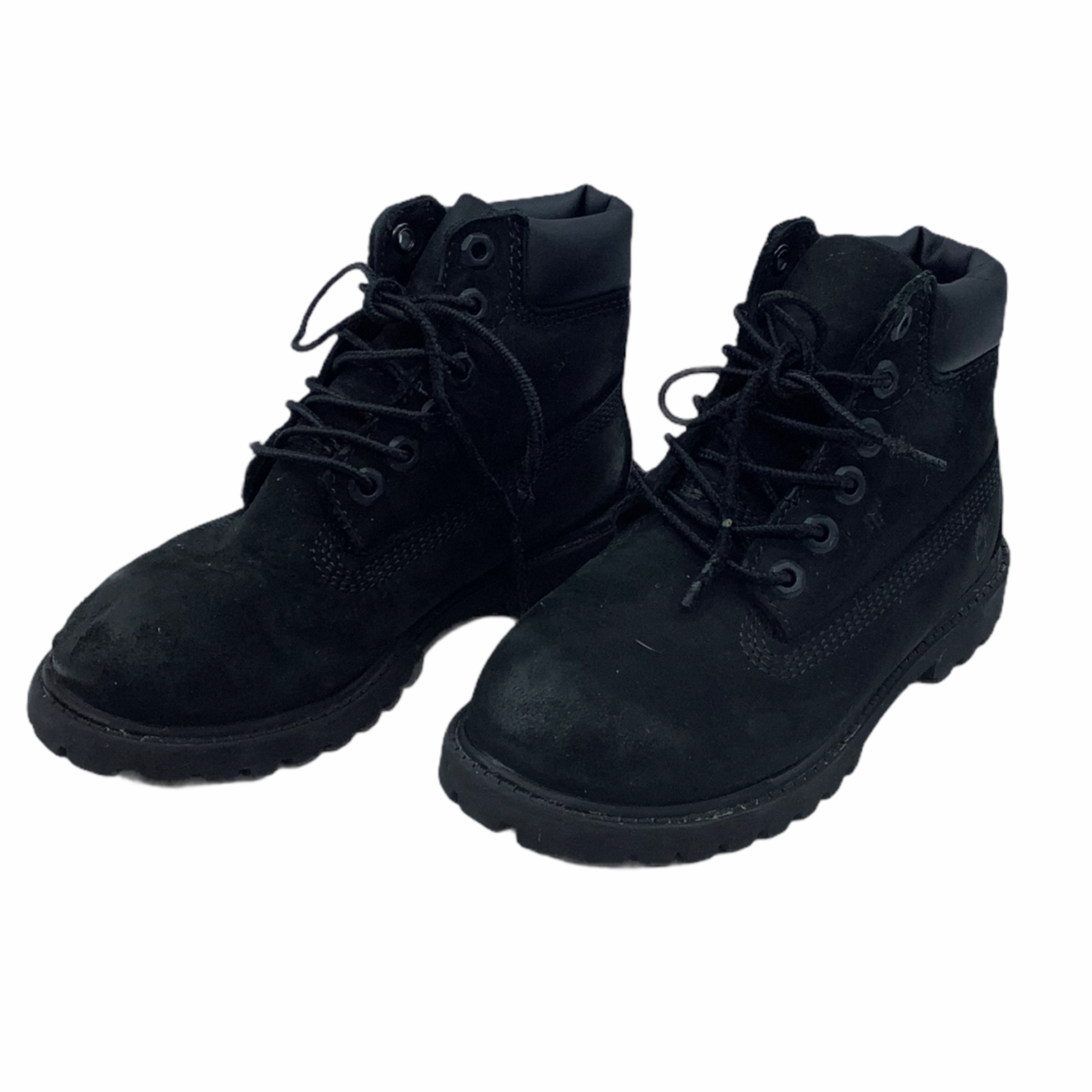 Timberland Black Leather Kids Size 11 Waterproof Work Ankle  display picture 2