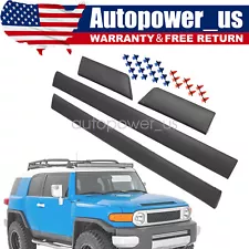 4 PCS Fit For Toyota 2007-2014 FJ Cruiser Outside Driver& Passenger Door Molding