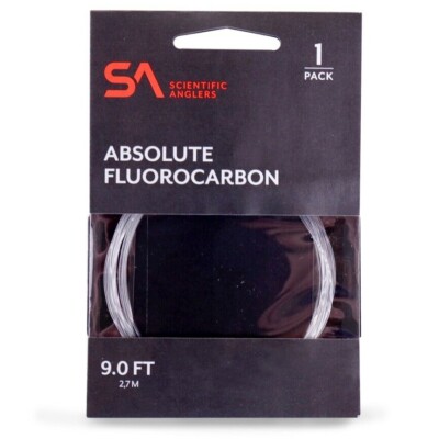 Scientific Anglers Absolute Fluorocarbon 9 FT Leader  -All Sizes - ON SALE