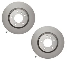 Pair Set of 2 Front Pagid Brake Disc Rotors For BMW E90 330i 330xi Base N52 2006