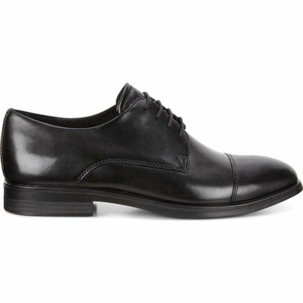 SAOLA Oxford Ecco Black Melbourne Cap Toe in pelle da uomo taglia US 11 11 5 45 EU Z3344