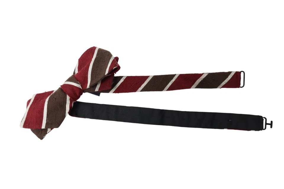 Pajarita SUITSUPPLY para hombre talla única 100 % seda clásica multicolor con estampado de rayas Foto 2 de 4